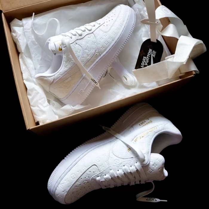 [NIKE X LOUIS VUITTON] Limited release of 100 pairs! The new  Louis Vuitton x Nike Air Force 1 White  will be released for Spring/Summer 2025!