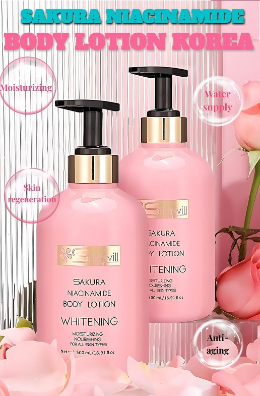 Korean Sakura Niacinamide Body Lotion