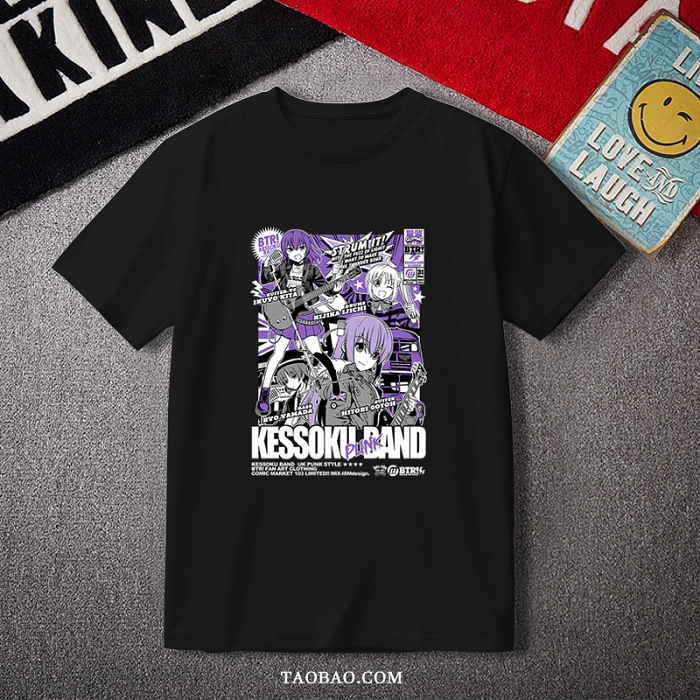 人気アニメ【ぼっち・ざ・ろっく！】（Bocchi the Rock!）オリジナルイラストコラボTシャツが販売開始！
