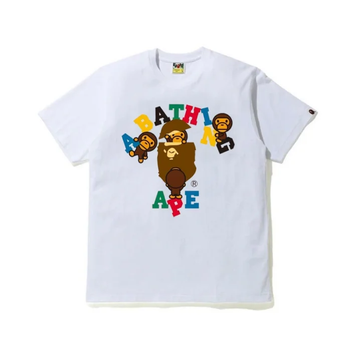 BAPE 經典時尚短袖T恤 男女都可穿  #期間限定半額 #數量有限 #貨到付款 #100%正品