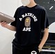 BAPE 經典時尚短袖T恤 男女都可穿  #期間限定半額 #數量有限 #貨到付款 #100%正品