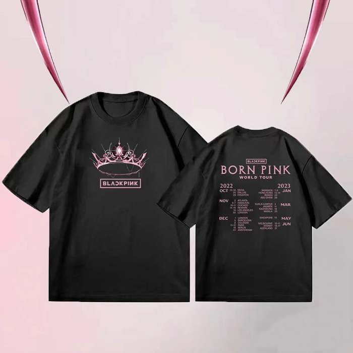 BLACKPINK是YG娛樂旗下的女子音樂團體，官宣7月開始2025世巡，從高陽開始，橫跨亞洲，歐美，香港站已在籌備中待官宣，演唱會同款短袖同步發售中！