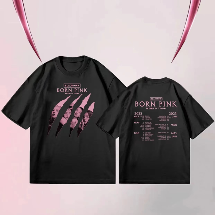 BLACKPINK是YG娛樂旗下的女子音樂團體，官宣7月開始2025世巡，從高陽開始，橫跨亞洲，歐美，馬來站已在籌備中待官宣，演唱會同款短袖同步發售中！