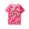 Color Camo Shark Tee Pink
