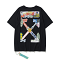 OFF-WHITE Cross Graffiti Black  TEE（black）