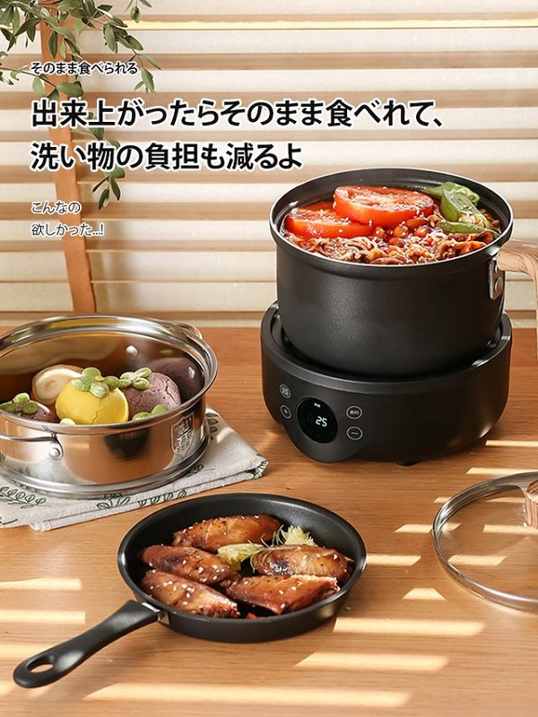 【日本多功能智慧小電鍋】蒸、煎、炒、煮面、火鍋，屬於你一個人的美食小天地