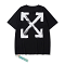 OFF-WHITE Paint Arrow TEE（black）