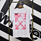 OFF-WHITE Stencil Arrow Oversized TEE（white）