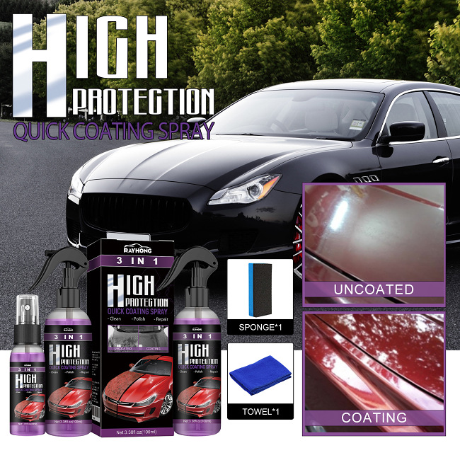 🔥Surprise Offer🔥3 In 1 Quick Car Coating Spray