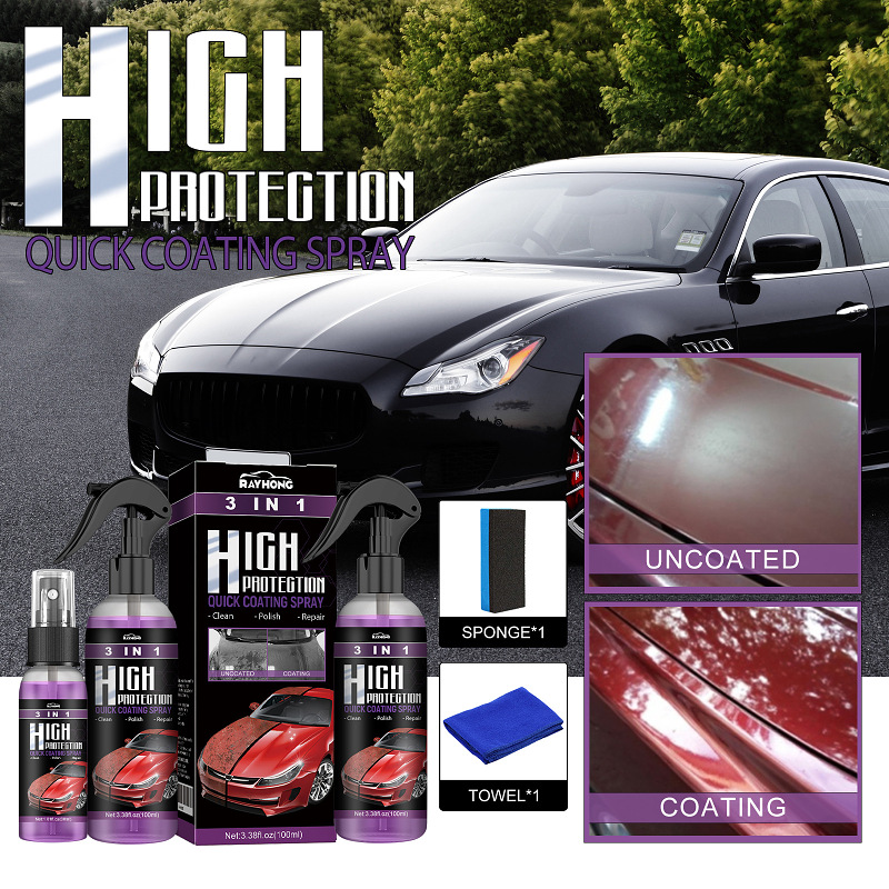 🔥Surprise Offer🔥3 In 1 Quick Car Coating Spray