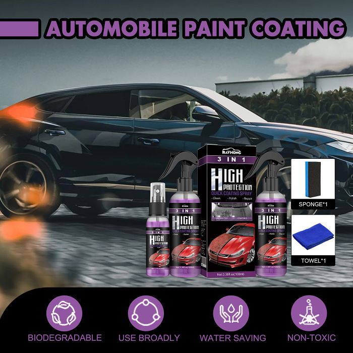 🔥Surprise Offer🔥3 In 1 Quick Car Coating Spray