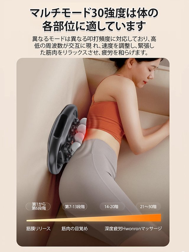 【日本醫師推薦👍】16頭筋膜ガンは強力で広範囲に全身をマッサージします