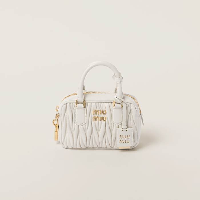 MIU MIU Arcadie matelassé nappa leather bag