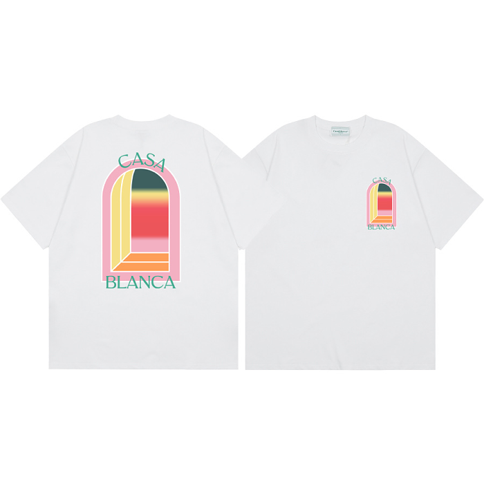 Casablanca 男女通用經典短袖T卹 🍀 人氣商品 💥 夏季暢銷商品 #數量有限 #貨到付款 #100%正品
