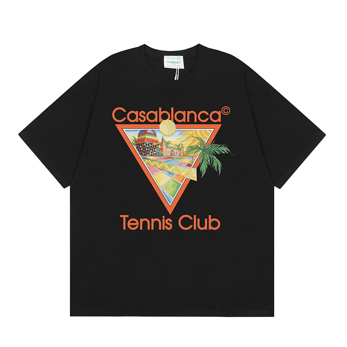 Casablanca 男女通用經典短袖T卹 🍀 人氣商品 💥 夏季暢銷商品 #數量有限 #貨到付款 #100%正品