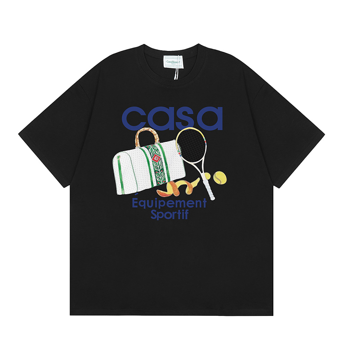 Casablanca 男女通用經典短袖T卹 🍀 人氣商品 💥 夏季暢銷商品 #數量有限 #貨到付款 #100%正品