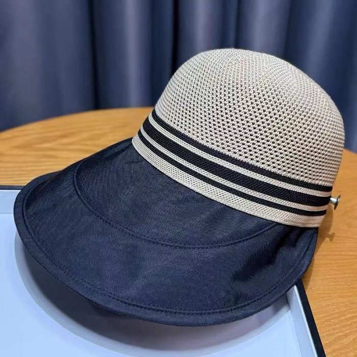 【マスクが掛けられる】速乾通気つば広日よけキャップ