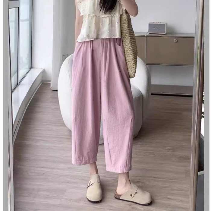 レディースハイウエストテーパードパンツ