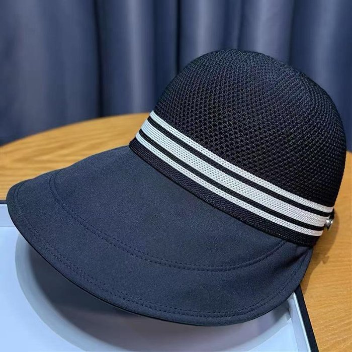 【マスクが掛けられる】速乾通気つば広日よけキャップ