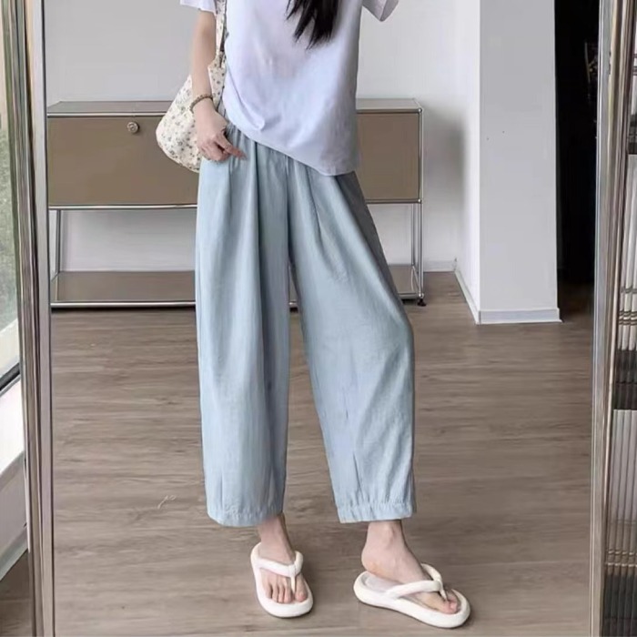 レディースハイウエストテーパードパンツ