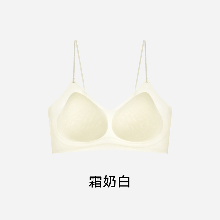【超薄凉感黑科技，无痕裸感体验】解锁夏日清凉密码！草本初色山茶花香氛内衣，细肩带设计，小胸秒变迷人曲线！