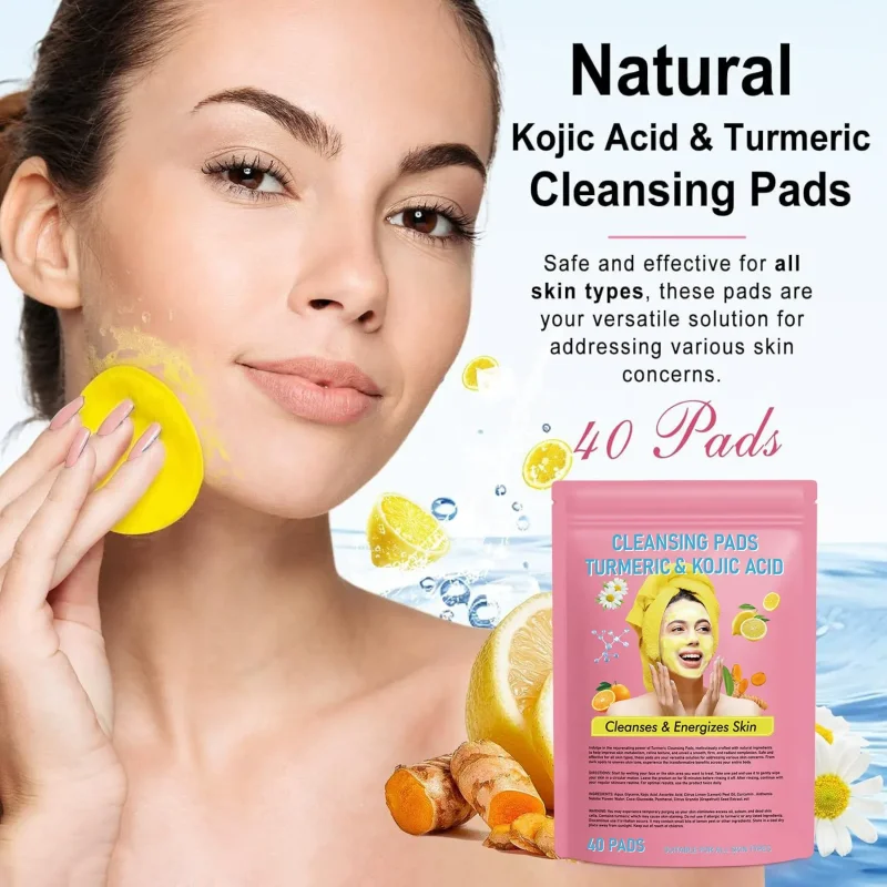 Turmeric&KojicAcid Pads-Skin Brightening & Acne Treatment