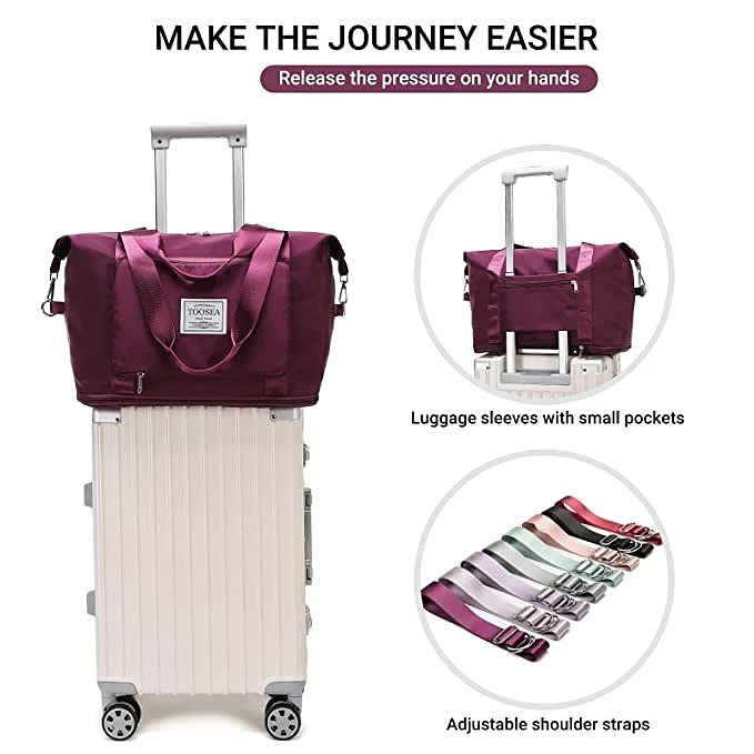 Water Proof Foldable Travel Duffel Bag With Pocket (Buy 1 Get 1)