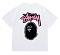 stussy x A BATHING APE  White