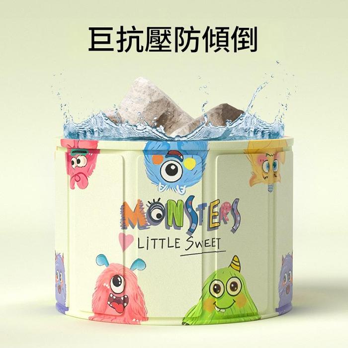 泡澡桶兒童摺疊寶寶洗澡桶家用嬰兒加厚洗澡盆浴盆全身泡浴桶【55*40cm】