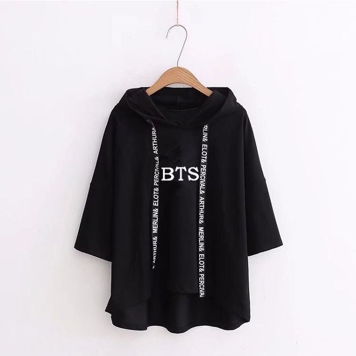 BTS防彈少年團演唱會週邊手繪塗鴉印花衣服同款短袖T卹男女上衣限量發售