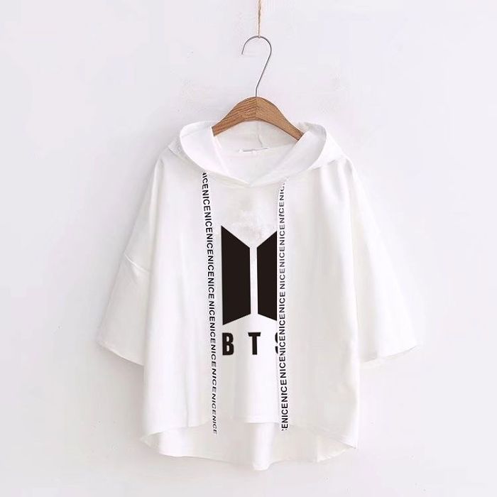 BTS防彈少年團演唱會週邊手繪塗鴉印花衣服同款短袖T卹男女上衣限量發售