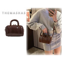 【THEMASHA5】小眾品牌精緻 圓筒形波士頓手提背包