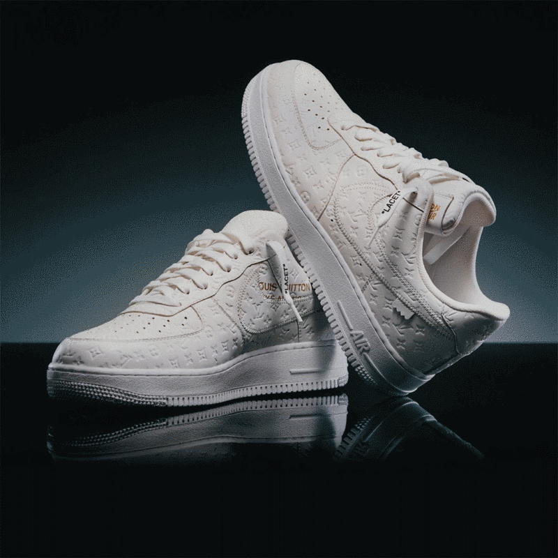 [NIKE X LOUIS VUITTON] Limited release of 30 pairs! The new Louis Vuitton x Nike Air Force 1 White