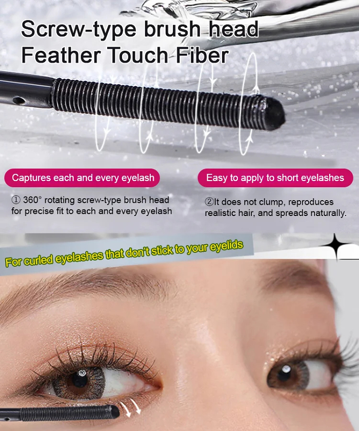 [Enlarge your eyes]Small steel tube mascara