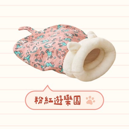 MEOWOO喵屋·洞洞窩>>毛孩冬天最愛的窩! 寶貝一躺就愛上🥰 ✅Q彈柔軟✅穴居設計✅溫暖包覆