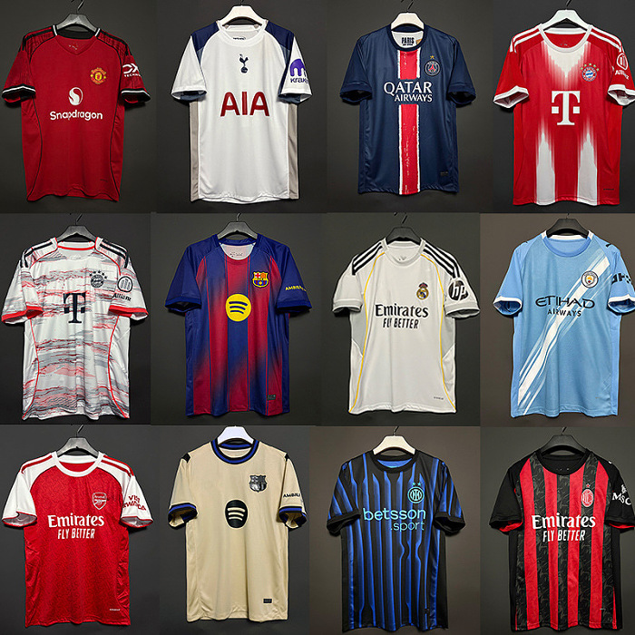 2025-26賽季⚽️歐洲杯🏆國家隊俱樂部足球短袖運動球衣