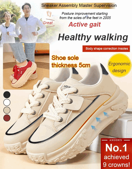 Thick-soled casual women's height-increasing shoes