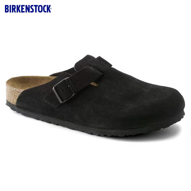 BIRKENSTOCK Fashion Casual Shoes Unisex Boston Soft Footbed Suede Leather