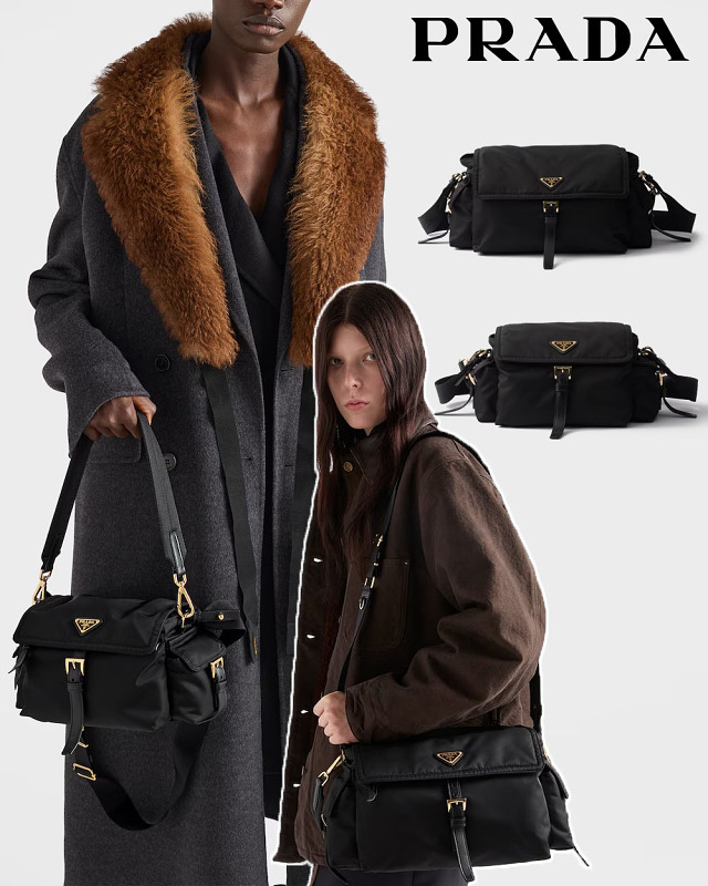 Prada/普拉達男女同款 Explore Re-Nylon shoulder bag 新款郵差包