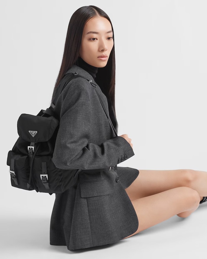 Prada/普拉達男女同款Re-Nylon backpack 雙肩包後背包