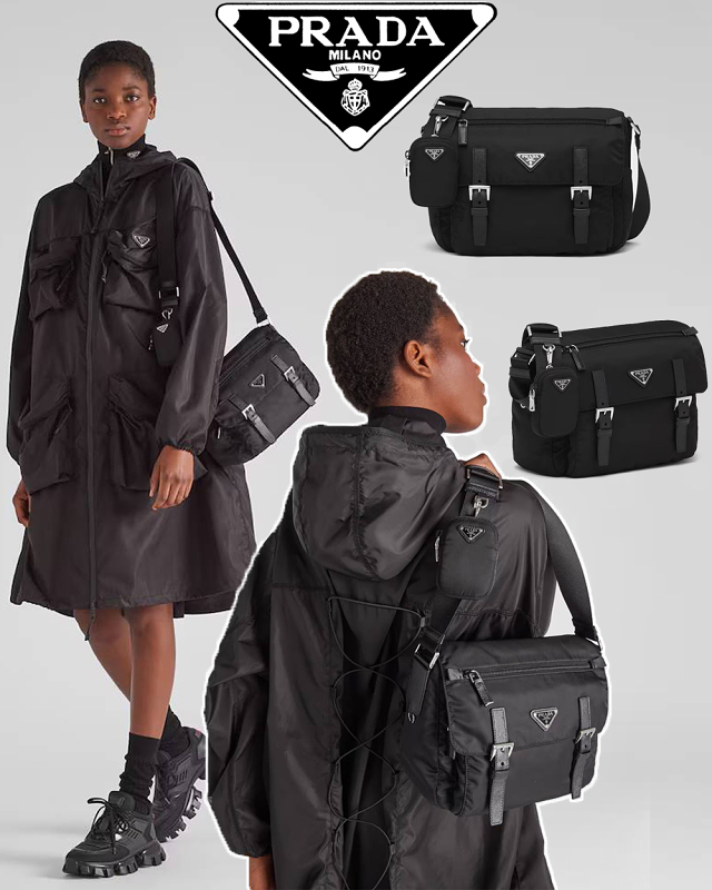 Prada/普拉達男女同款 Re-Nylon shoulder bag 郵差包