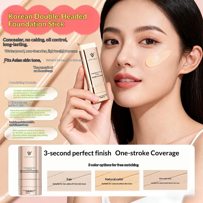 Vivien Beauty Foundation Stick Beauty Double Headed Foundation Sticks