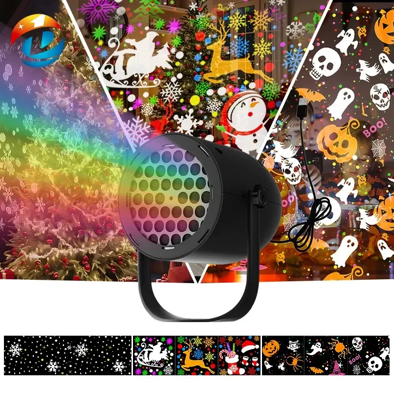 🎁🎁HD Christmas Projection Lights, 16 Decorative Ambient Lighting Patterns