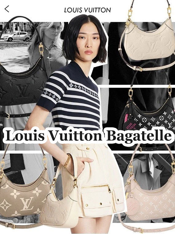 Louis Vuitton LV Women Bagatelle Mini Hobo Handbag