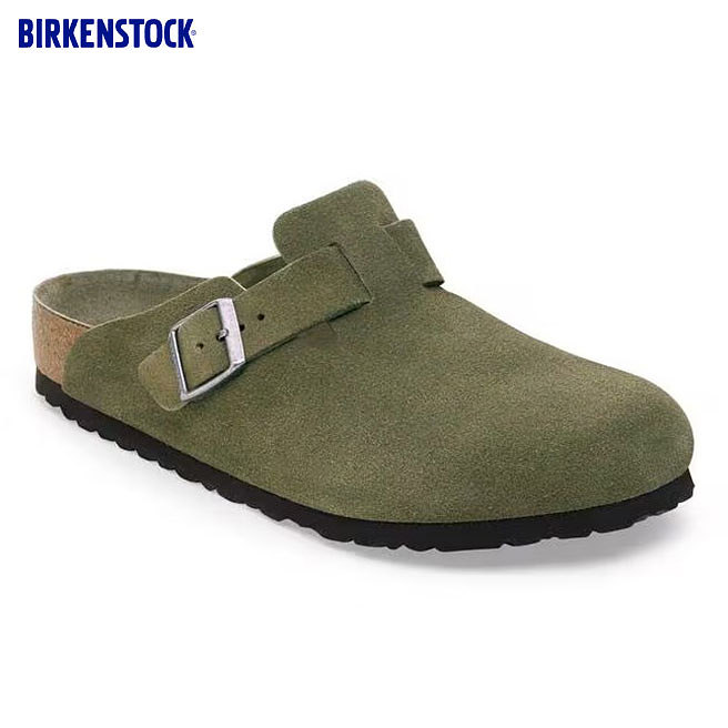 BIRKENSTOCK Fashion Casual Shoes Unisex Boston Soft Footbed Suede Leather