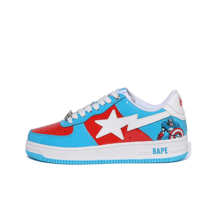 BAPE STA x MARVEL Collaboration Series Low Sneakers