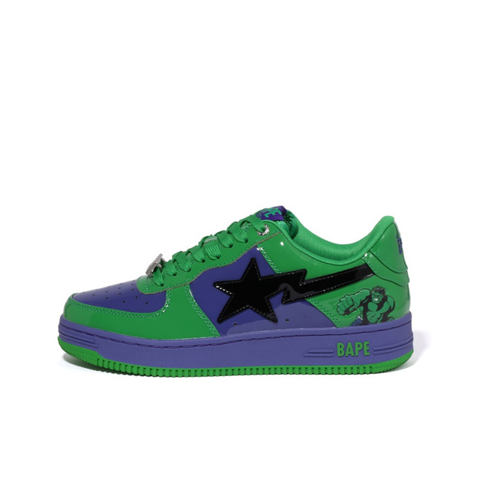 BAPE STA x MARVEL Collaboration Series Low Sneakers