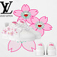LOUIS VUITTON  x Takashi Murakami 2.0 Cherry Blossom Traine