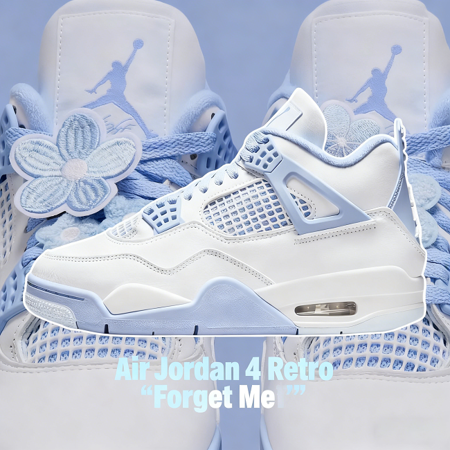 Air Jordan 4 Retro  Forget Me Not