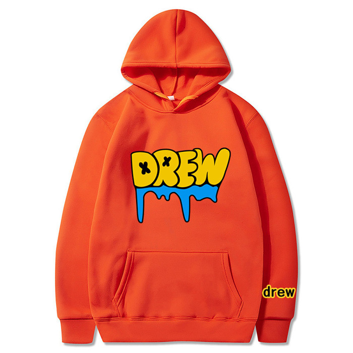 《Justin Bieber》個人潮牌 Drew House #笑臉字母# 寬鬆連帽衛衣 #美式潮流# 男女同款